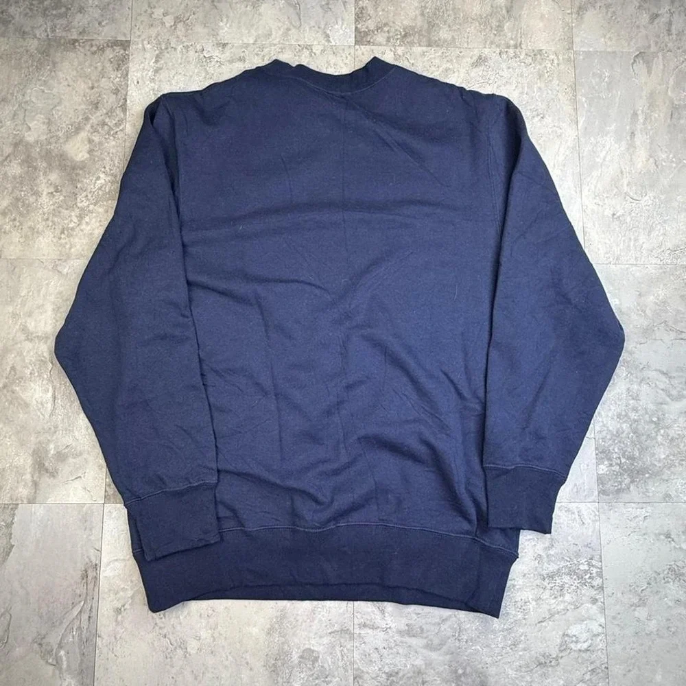 Funny 00s navy blue fishing crewneck medium - Picture 4 of 8
